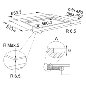 Варильна поверхня Franke Maris FMA 654 I F BK індукційна, поєднання конфорок, Slider, Power Limitation, чорна №3
