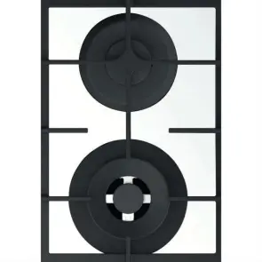 Варочная поверхность Whirlpool газовая на стекле, 60см, чугун, конфорка с двойным рядом пламени, белый №4