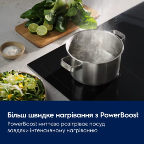 Варильна поверхня Electrolux індукційна, 60см, розширена зона, Hob2Hood, чорний №4