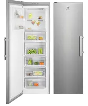Морозильная камера Electrolux, 186x60х65, 278л, E, NF, инв., нерж.