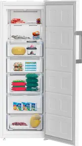 Морозильна камера Beko, 171x60x71, 260л, 1дв., E, NF, білий №5