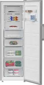 Морозильна камера Beko, 187x60x71, 286л, 1дв., E, NF, нержавіюча сталь №4