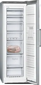 Морозильна камера Siemens, 186x60x65, 242л, 1дв., E, NF, нержавіюча сталь №4