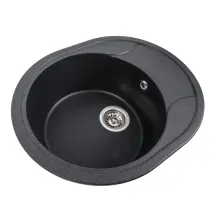 Гранитная мойка для кухни VALESO ONYX 5847 матовая Карбон