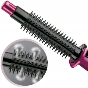 Плойка Remington Mineral Glow, щітка з паром , >300Вт, темп.режимів-1, кераміка, чорно-рожевий №4