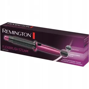Плойка Remington Mineral Glow, щітка з паром , >300Вт, темп.режимів-1, кераміка, чорно-рожевий №9