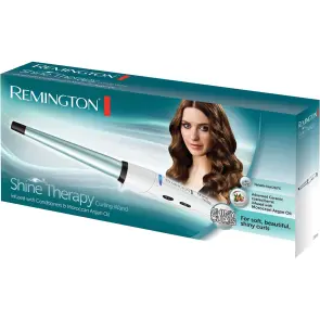 Плойка Remington Shine Therapy, конусна, >300Вт, темп.режимів-8, 140-210С, кераміка, білий №4