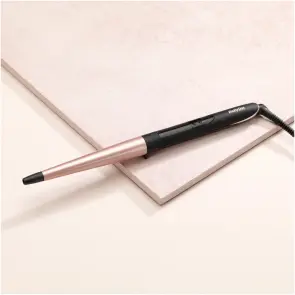 Плойка Babyliss Rose Quartz, конусна, 64Вт, темп.режимів-6, D -13-25mm, 160-210С, кераміка, чорно-рожевий №3