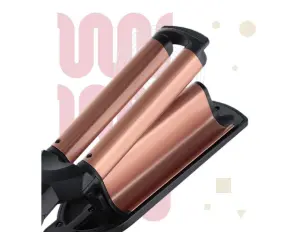 Плойка Babyliss Depp Waves, гофре , 85Вт, темп.режимів-3, 160-210С, природні хвилі, кераміка, турмалін , чорний №8