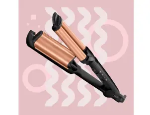 Плойка Babyliss Depp Waves, гофре , 85Вт, темп.режимів-3, 160-210С, природні хвилі, кераміка, турмалін , чорний №10