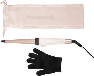 Плойка Remington Shea Soft, конусна, 39Вт, D -13-25 mm, 130-200С, кераміка, біло-золотий №5