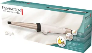 Плойка Remington Shea Soft, конусна, 39Вт, D -13-25 mm, 130-200С, кераміка, біло-золотий №9