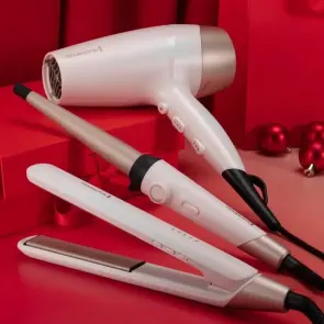 Випрямляч Remington Shea Soft, >300Вт, темп.режимів-5, 150-230С, кераміка, біло-золотий №9