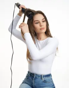 Стайлер Babyliss Air Wand, 1600Вт, темп.режимов-3, подвійна іонізація, 2 насадки, синій №11
