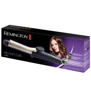 Плойка Remington Pro Soft Curl, >300Вт, темп. режимов-10, D-25mm, 130-220С, дисплей, керамика, черный №6
