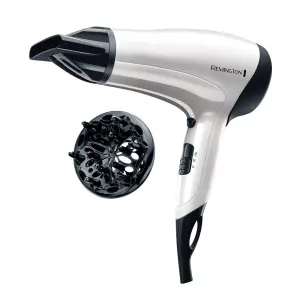 Фен Remington Power Volume 2000, 2000Вт, 3 режими, дифузор,турмалінова іоніз-я, хол. обдув, білий №2