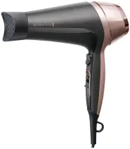 Фен Remington Curl&Straight Confidence, 2200Вт, 3 режими, дифузор,гребінець,іоніз-я, хол. обдув, чорно-беж