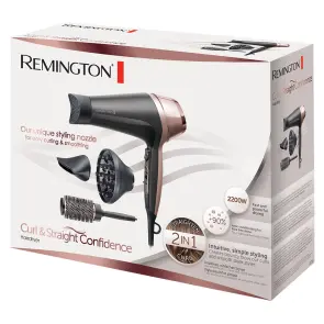 Фен Remington Curl&Straight Confidence, 2200Вт, 3 режими, дифузор,гребінець,іоніз-я, хол. обдув, чорно-беж №6