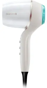 Фен Remington HYDRAluxe PRO, 2200Вт, 3 режима, диффузор, иониз-я, холл. обдув, белый №1