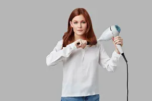 Фен Remington HYDRAluxe PRO, 2200Вт, 3 режима, диффузор, иониз-я, холл. обдув, белый №9