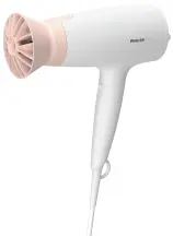 Фен Philips 3000 Series, 1600Вт, 3 режима, насадка ThermoProtect, бело-розовый