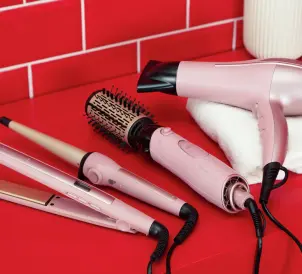 Фен-щітка Remington Coconut Smooth, 1000Вт, 2 режими, іонізація, хол. обдув, 2 насадки, чорно-рожевий №10