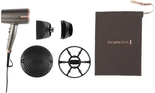 Фен Remington One, 2000Вт, 8 режимів, дифузор,чохол,іоніз-я, хол. обдув, термо-сенсор, сірий №5