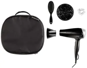 Фен Remington Style Edition, 2200Вт, 3 режими, іоніз-я, хол. обдув, дифузор, гребінець, резинка, кейс, чорно-сірий №3