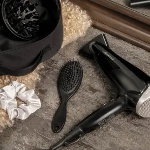 Фен Remington Style Edition, 2200Вт, 3 режими, іоніз-я, хол. обдув, дифузор, гребінець, резинка, кейс, чорно-сірий №6