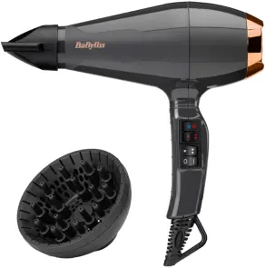 Фен Babyliss Air Pro, 2200Вт, 2 режими, дифузор, іоніз-я, хол. обдув, чорний №1