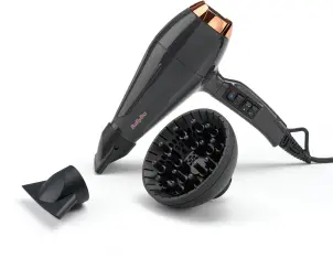 Фен Babyliss Air Pro, 2200Вт, 2 режими, дифузор, іоніз-я, хол. обдув, чорний №9