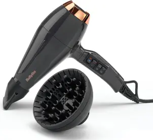 Фен Babyliss Air Pro, 2200Вт, 2 режими, дифузор, іоніз-я, хол. обдув, чорний №10