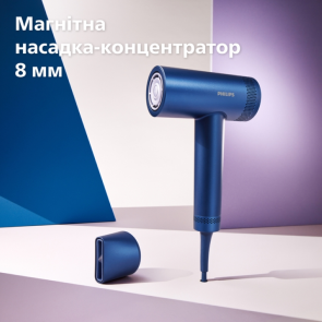 Фен Philips 8000 Series, 1400Вт, 3 режима, ионизация, холл. обдув, турборежим, аквамарин №9