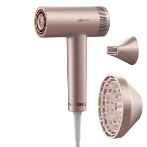 Фен Philips 8000 Series, 1400Вт, 3 режима, ионизация, холл. обдув, турборежим, розовый №2