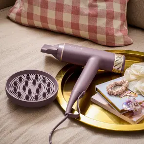Фен Remington AIRvive, 1600Вт, 3 режими, дифузор, іоніз-я, хол. обдув, фіолетово-золотий №10