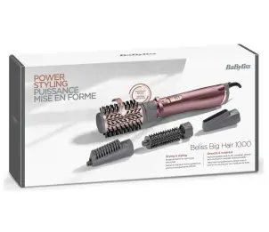 Фен-щітка Babyliss Beliss Big Hair, 1000Вт, 2 режими, іоніз-я, хол. обдув, кераміка, рожевий №6