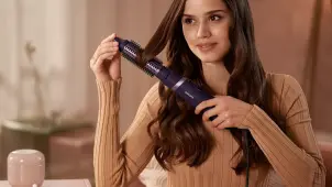 Фен-щітка Philips 3000 Series, 800Вт, іонізація, 3 насадки, фіолетовий №6