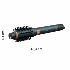 Фен-щетка Rowenta Air Rotate, 1300Вт, 4 режима, иониз-я, холл. обдув, функция фена, 3 насадки, керамика, черно-золотой №4