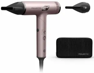 Фен Rowenta T-Shape Maestria Nano Foldable, 1700Вт, 3 режима, иониз-я, холл. обдув, кейс, розовый №1