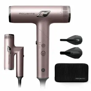 Фен Rowenta T-Shape Maestria Nano Foldable, 1700Вт, 3 режима, иониз-я, холл. обдув, кейс, розовый №5