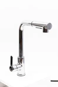 Змішувач кухонний з висувною лійкою FC-1 Platinum (polished) №1