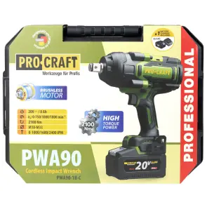 Шуруповерт Procraft PA18ProBL та гайковерт Procraft PWA90 №32