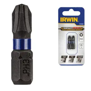 Бита IMPACT PRO PERF 25MM PH3 2PK №1