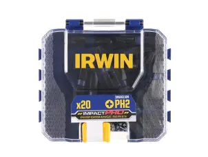 Бита IMPACT PRO PERF 25MM PH2 T-Tac, 20шт.в пластиковом кейсе №1