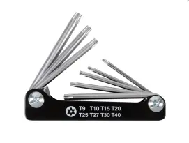 набор Torx 8 ед. шестигранников (Т 9-Т40) с отверстием в ручке KINGTONY 20318PR