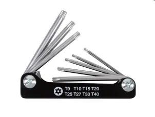 набор Torx 8 ед. шестигранников (Т 9-Т40) с отверстием в ручке KINGTONY 20318PR №1