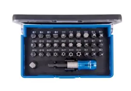 Набор бит 1/4" TORX, HEX, PZ, PH, SLOT, 32 единиц в пластиковом кейсе