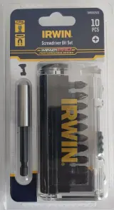 Биты IMPACT PRO 1/4"/25мм, комплект 10шт: PZ1x2/PZ2x5/PZ3x2+ держатель, IRWIN №2