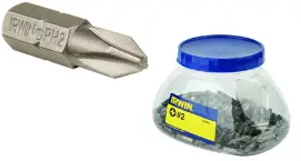 Набор бит PH2 1/4" 25 мм, 250шт, IRWIN