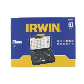 Набор отверток Irwin, смешанный, 25 мм, 61 предмет, включая отверточный держатель. №2